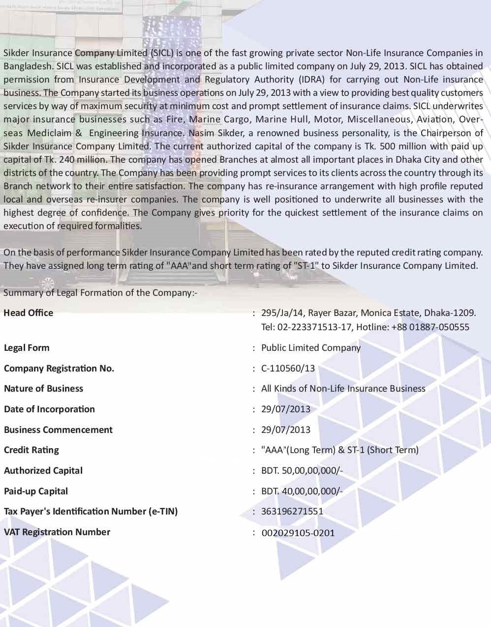 SICL company profile